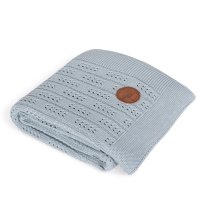 Knitted blanket in gift box (90x90) Herringbone mint