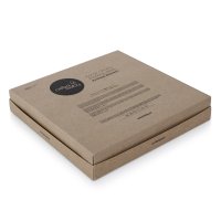 Knitted blanket in gift box in gift box (90x90) Diamonds navy blue