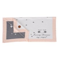 Knitted blanket in gift box (90x90) Stars peach