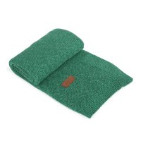 Knitted blanket (90x90) Garter Stitch emerald