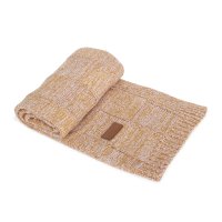 Knitted blanket (90x90) Check red