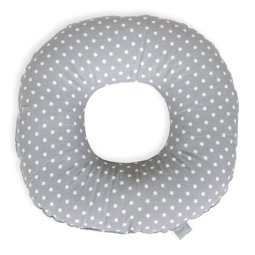 Postpartum donut cushion White dots on grey