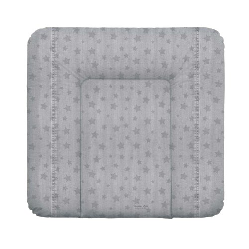 Soft changing mat medium 75x72 Denim Style Stars grey Ceba Baby