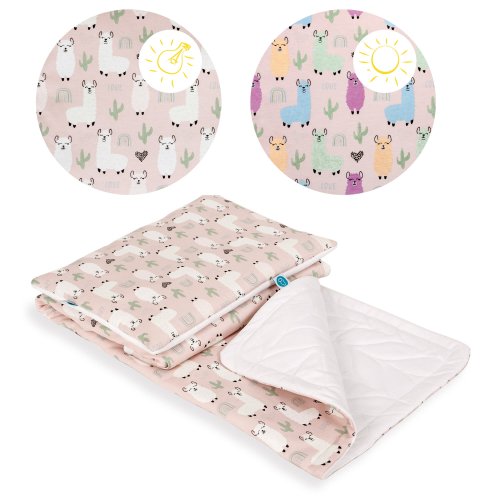 Baby blanket (75x100) + pillow (30x40) Lolly Polly Lama