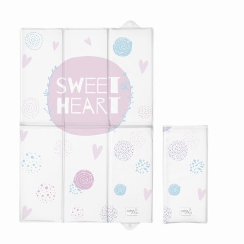 Folding changing mat 60x40 Lolly Polly Love 2