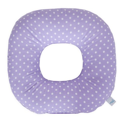 Postpartum donut cushion White dots on purple