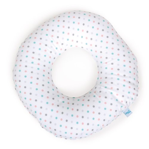 Postpartum donut cushion Dots green-orange