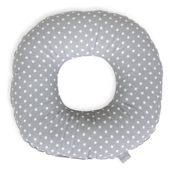 Postpartum donut cushion White dots on grey