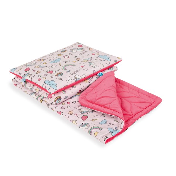 Baby blanket (75x100) + pillow (30x40) Unicorn