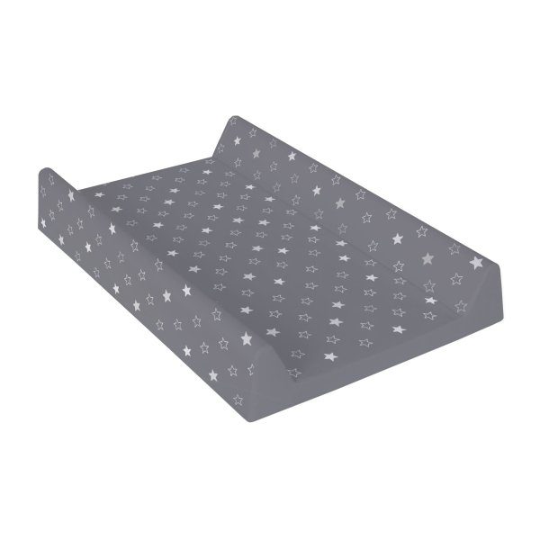 Hard changing mat short (50x70) Comfort Stars dark grey