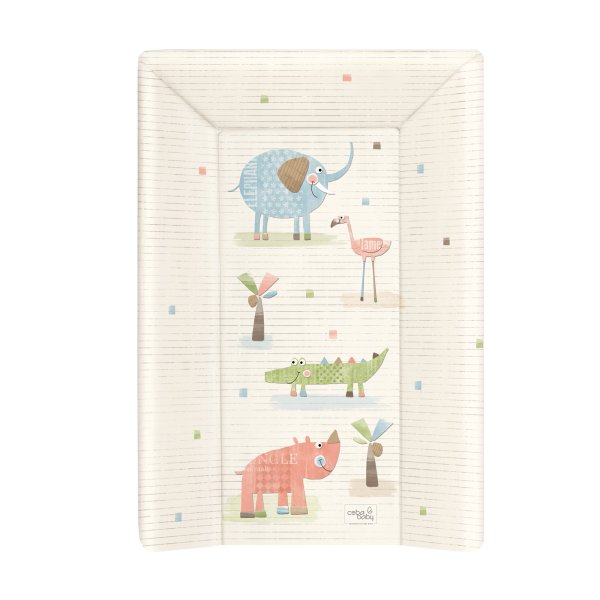 Przewijak z Zagłówkiem Miękki Profilowany Krótki Gang Słonia Ecru 50x70 Ceba Baby