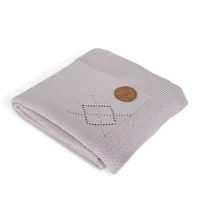 Knitted blanket in gift box (90x90) Diamonds grey