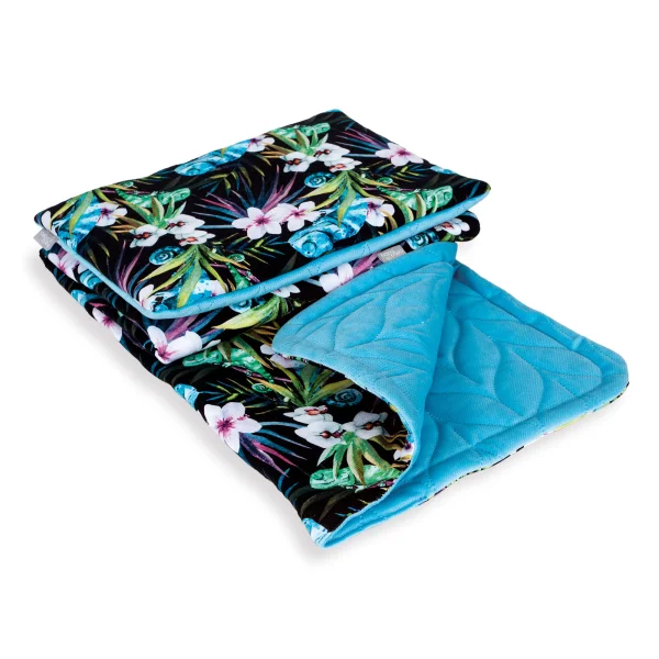 Baby blanket (75x100) + pillow (30x40) Camaleon Negro