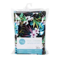 Baby blanket (75x100) + pillow (30x40) Camaleon Negro