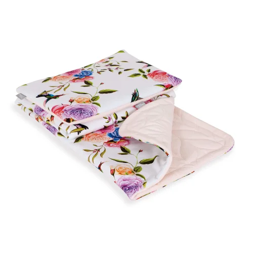 Baby blanket (75x100) + pillow (30x40) Flores