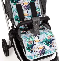 Double-sided stroller liner (33x85) Flora & Fauna Tucán