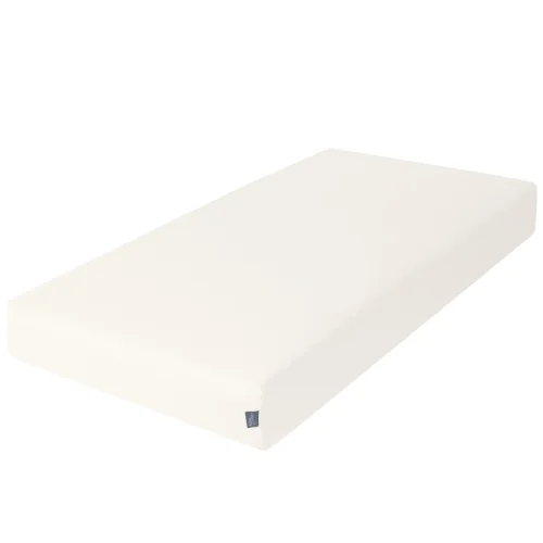 Jersey fitted sheet with elasticated edge (120x60) Ecru
