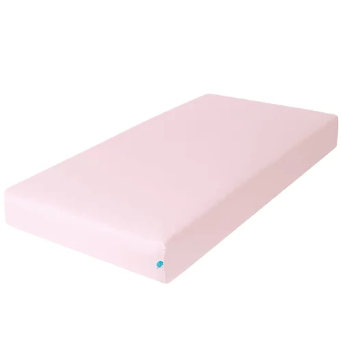 Jersey fitted sheet with elasticated edge (120x60) Pink