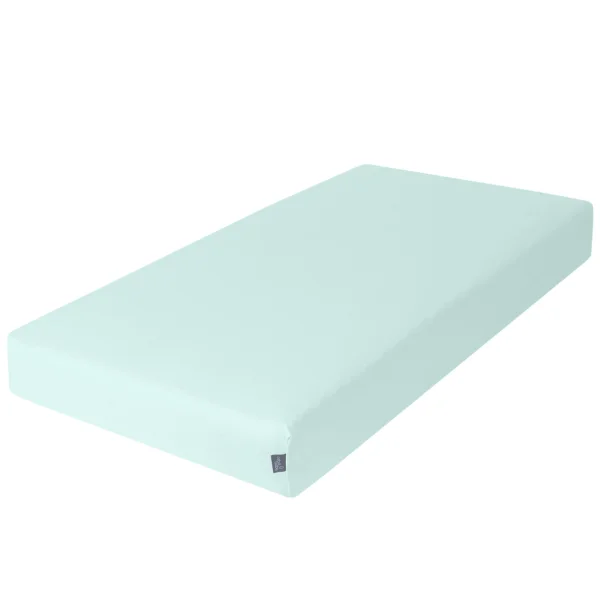 Jersey fitted sheet with elasticated edge (120x60) Turquoise