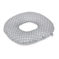 Postpartum donut cushion White dots on grey