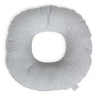 Postpartum donut cushion White mini dots on grey