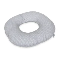 Postpartum donut cushion White mini dots on grey
