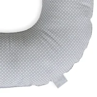 Postpartum donut cushion White mini dots on grey