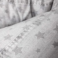 Mini PHYSIO Pillow Denim Style Stars grey Ceba Baby