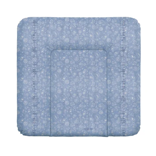 Soft changing mat medium 75x72 Denim Style Boho blue Ceba Baby