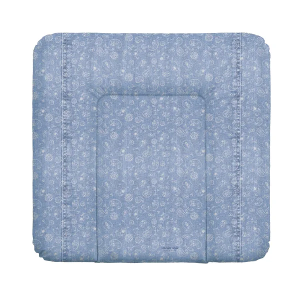 Soft changing mat medium 75x72 Denim Style Boho blue Ceba Baby