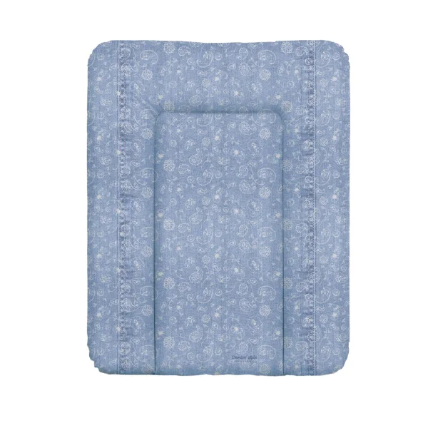 Soft changing mat small 50x70 Denim Style Boho blue Ceba Baby