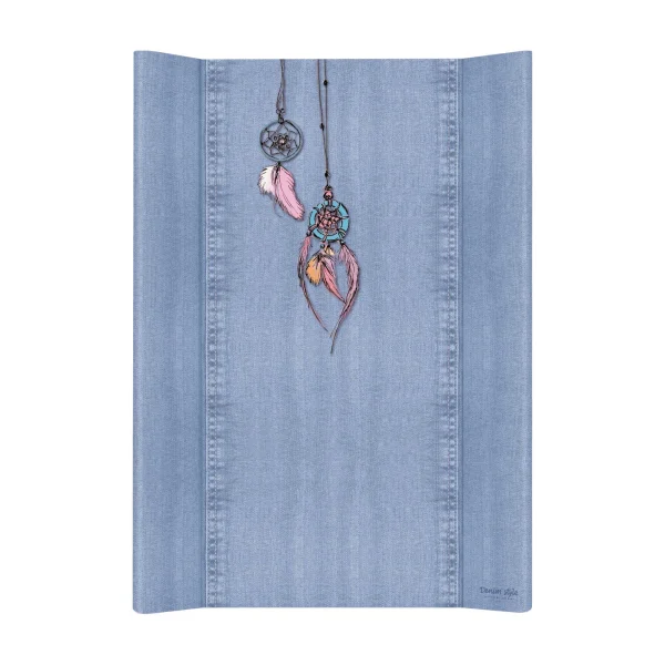 Soft profiled changing mat short Denim Style Dream Catcher blue 50x70 Ceba Baby