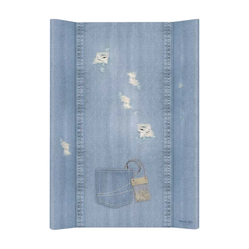 Soft profiled changing mat short Denim Style Shabby blue 50x70 Ceba Baby