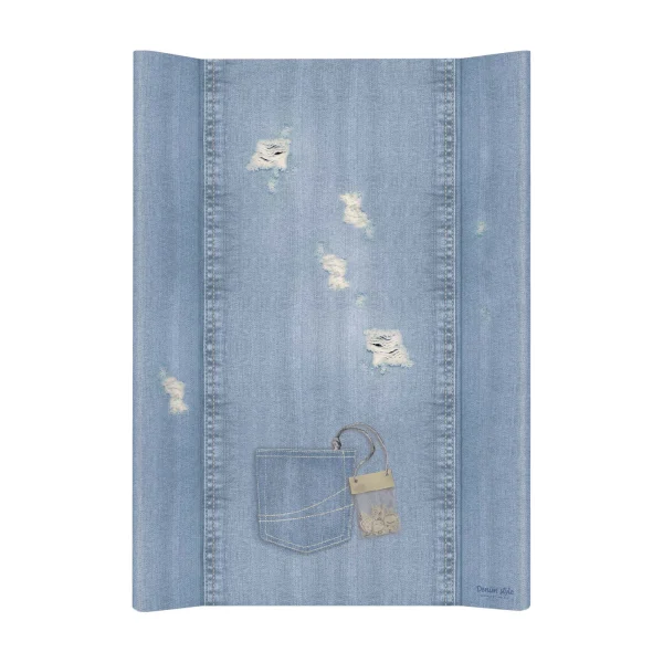 Soft profiled changing mat short Denim Style Shabby blue 50x70 Ceba Baby
