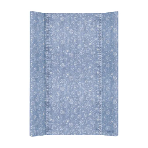 Soft profiled changing mat short Denim Style Boho blue 50x70 Ceba Baby