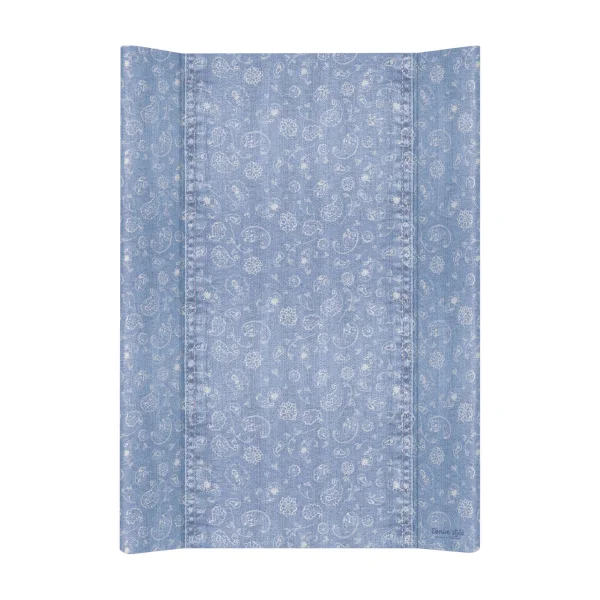Soft profiled changing mat short Denim Style Boho blue 50x70 Ceba Baby