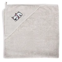 Hooded towel Tencel Line Dog 100x100 Ceba Baby