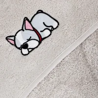 Hooded towel Tencel Line Dog 100x100 Ceba Baby