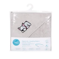 Hooded towel Tencel Line Dog 100x100 Ceba Baby