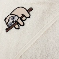 Hooded towel Tencel Line Lazy 100x100 Ceba Baby