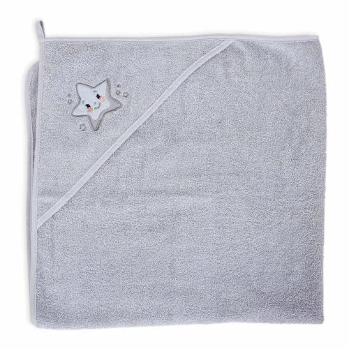 Hooded towel Star 100x100 Ceba Baby
