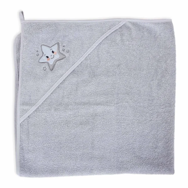 Hooded towel Star 100x100 Ceba Baby