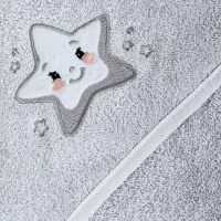 Hooded towel Star 100x100 Ceba Baby