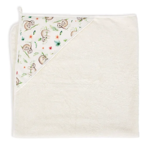 Ręcznik dla niemowlaka Printed Line Lazy 100x100 Ceba Baby