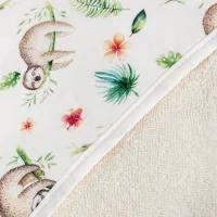 Hooded towel Printed Line Lazy 100x100 Ceba Baby