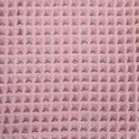 Kocyk dziecięcy Waffle Line Silver Pink 90x90 Ceba Baby