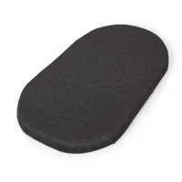 Fitted sheet for carrycot mattress (73-80 x 30-37) 2 pcs Light grey + Dark grey