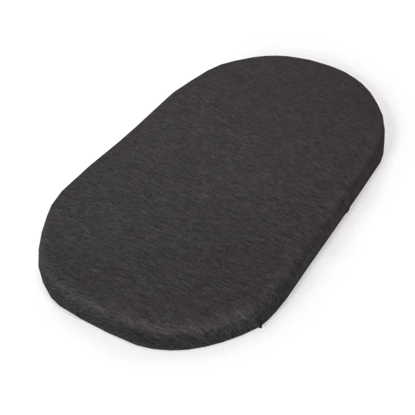 Fitted sheet for carrycot mattress (73-80 x 30-37) 2 pcs Light grey + Dark grey