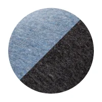Fitted sheet for carrycot mattress (73-80 x 30-37) 2 pcs Dark grey + Blue