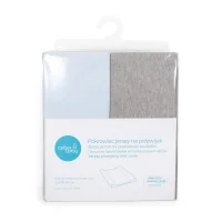 Pokrowiec na przewijak Comfort Light grey melange + blue (50x70-80) 2 szt w zestawie